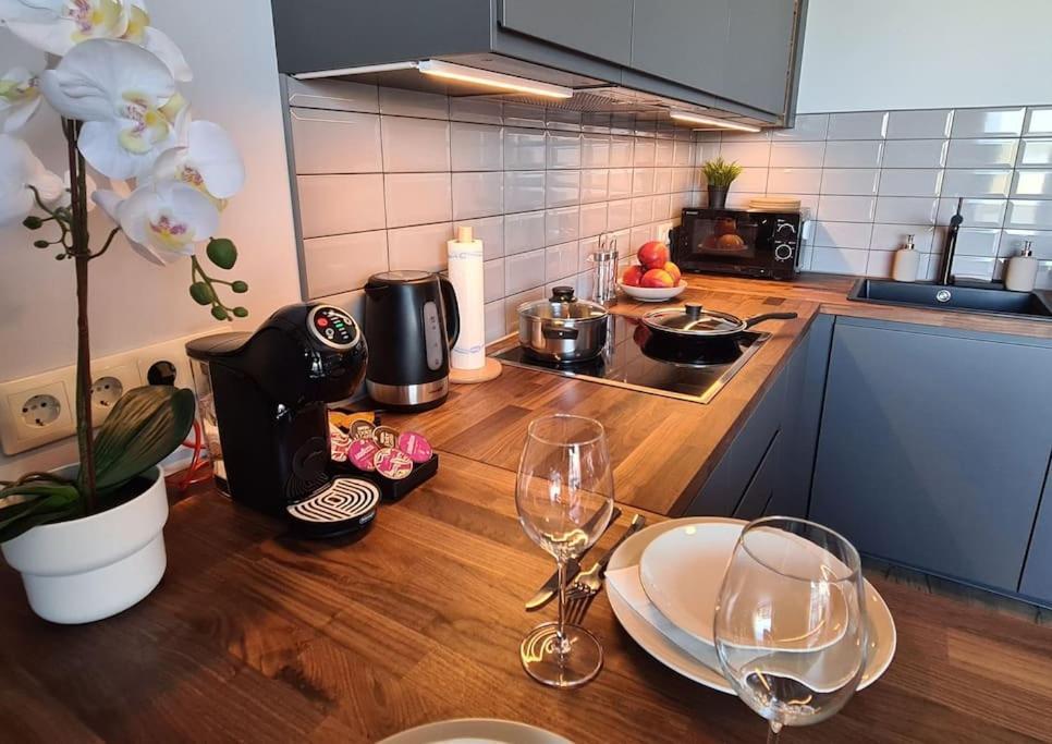 Stylish Apartment With Parking & Spacious Balcony Riga Dış mekan fotoğraf
